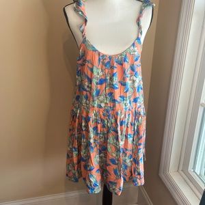 FREE PEOPLE NWT Orange Dear You Backless Mini Dress Size S